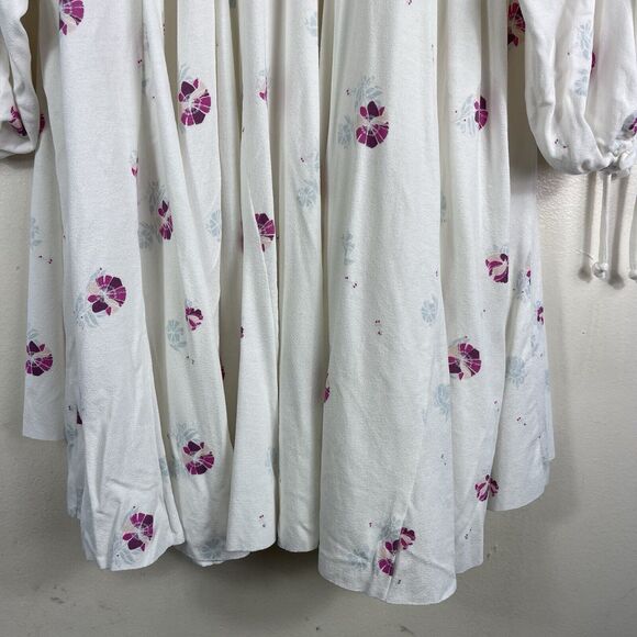 Free People Winter Sun Printed‎ Tunic Mini Dress Women Size Small Oversized Boho - Picture 13 of 16